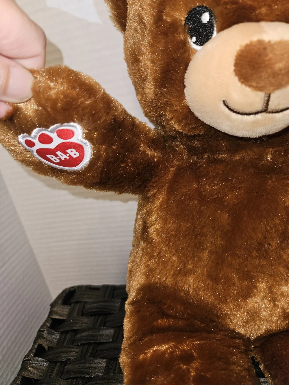 Build-A-Bear Brown Plush Bear with Colorful Birthday Feet